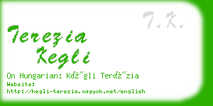 terezia kegli business card